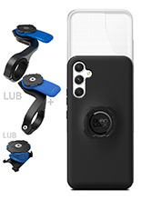 Zestaw rowerowy: etui na telefon Samsung Galaxy A34 + wodoodporny pokrowiec + mocowanie Quad Lock