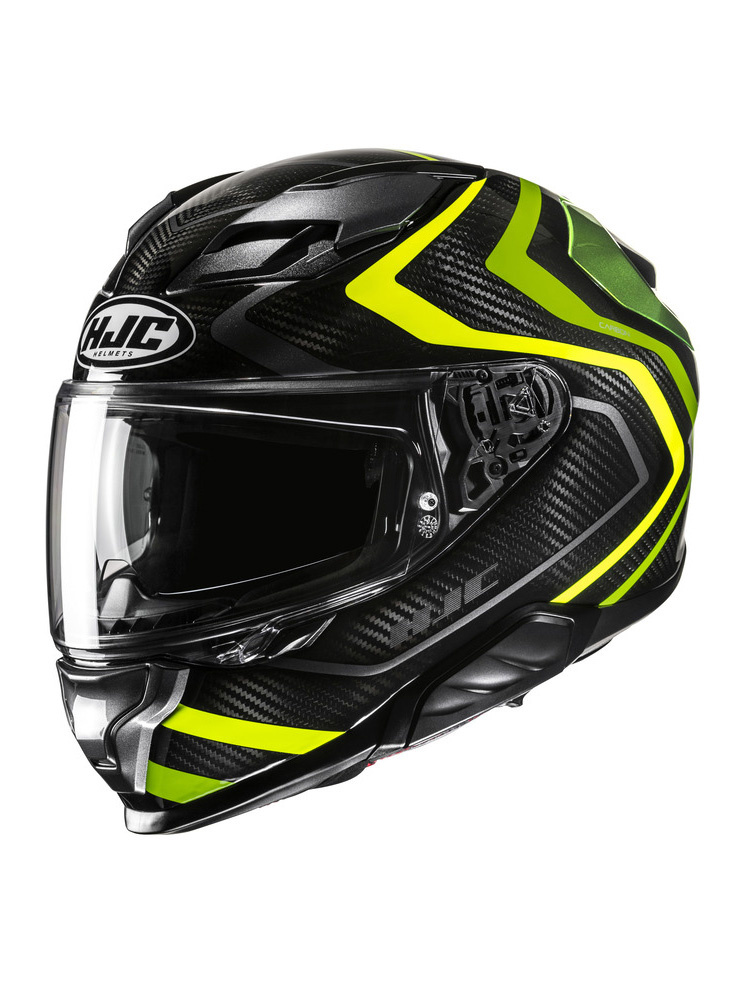 Kask integralny HJC F71 Carbon Nevio czarno-zielony