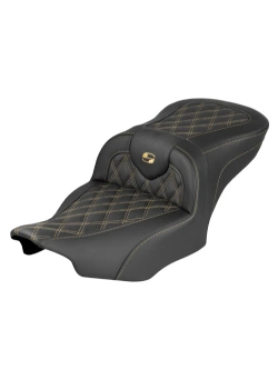 Kanapa motocyklowa dla kierowcy i pasażera Saddlemen Roadsofa LS Extended Reach Harley Davidson Road Glide/ Street Glide (wybrane modele) (23-) czarno-złota