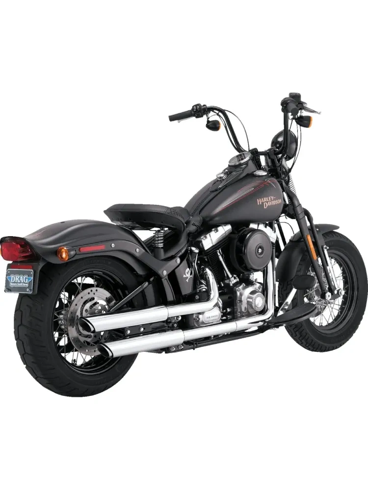 Tłumik motocyklowy Vance & Hines 3" Twin Slash Harley Davidson Softail Deluxe 1584 (07-09)/ Cross Bones Springer 1584 (08-11) chromowany
