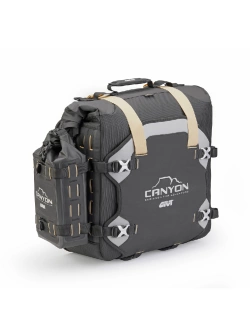 Sakwy motocyklowe GIVI GRT709B Canyon wodoodporne, czarne  [pojemność: 2 x 35l]