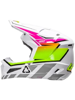 Kask enduro Leatt Moto 2.5 biało-różowy-fluo