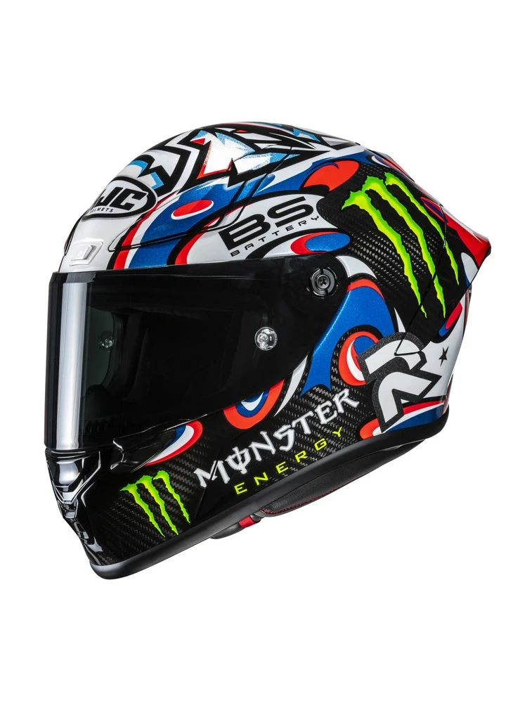 Kask integralny HJC RPHA 1 V2 Carbon Quartararo Le Mans 3 Replica czarno-niebieski