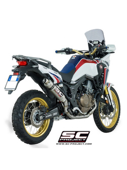 Pełny system 2-1 z pełnymi kolektorami i tłumikiem GP SC-Project do Honda CRF1000L AFRICA TWIN [15-17]