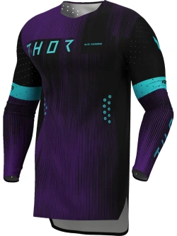Bluza enduro Thor Sportmode Vanish czarno-niebiesko-fioletowa