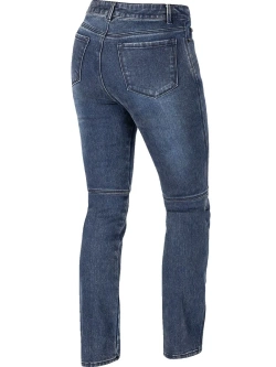 Jeansy motocyklowe damskie Icon Tuscadero 3 niebieskie