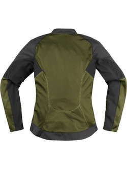 Kurtka motocyklowa damska tekstylna Icon Overlord 3 Mesh zielona