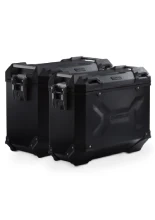 Zestaw: kufry boczne + stelaże Pro TRAX ADV SW-Motech CF Moto 800 MT-X (24-)/ 1000 MT-X (25-) czarne [poj.: 45 + 37l]