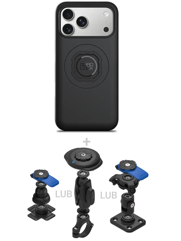 Zestaw 360 Quad Lock: etui MAG na telefon iPhone 17 Pro Max (magnetyczne) + wybrane komponenty