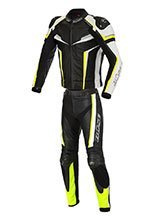 Kombinezon motocyklowy dwuczęściowy Büse Mille czarno-fluo żółty