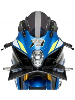 Przednie spoilery Puig Suzuki GSX-1000/ R (17-21) czarne matowe