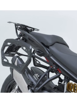 Zestaw: kufry boczne TRAX ADV + stelaże PRO SW-Motech Ducati Multistrada V2/ S (12,13,14) (24-) srebrne [poj.: 2 x 45 L]