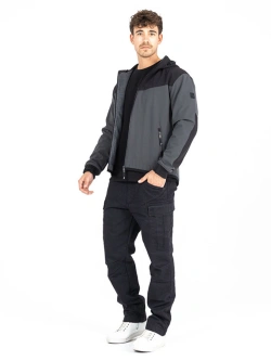 Softshell motocyklowy John Doe XTM V3 szaro-czarny