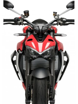 Boczne spoilery dociskowe Puig Ducati Streetfighter V2 (22-24) czarne matowe