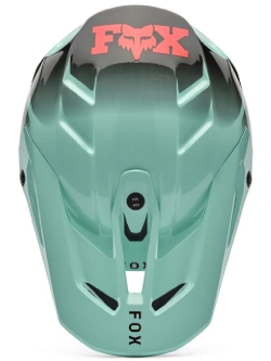 Kask enduro Fox V3 Drip czarno-niebieski