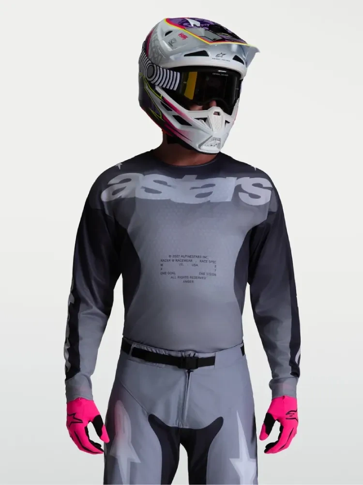 Bluza cross Alpinestars MX Racer Amber szara