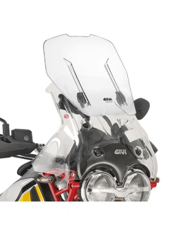 Szyba motocyklowa GIVI Airflow regulowana, przezroczysta Moto Guzzi V85 TT (19-23)