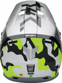 Kask enduro Thor Reflex Sport Riot szaro-żółty
