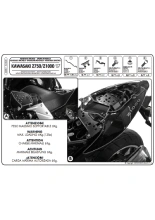 Stelaż pod kufer centralny Monokey, Monolock Kappa Kawasaki Z 1000 (07-09)/ 750 (07-14) [bez płyty montażowej]