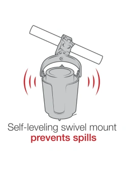 Samopoziomujący uchwyt na napoje RAM Level Cup z klamrą zaciskową Tough-Claw [pojemność ok. 470 ml]