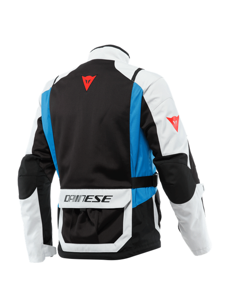 Kurtka motocyklowa tekstylna Dainese Desert Tex szaro-czarno-niebieska