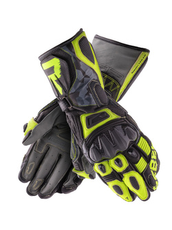 Rękawice motocyklowe Rebelhorn Rebel czarno-fluo żółte