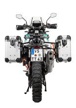 Zestaw: kufry boczne srebrne "And-S" Zega Evo + stelaże czarne Touratech KTM Super Adventure 1290 S/R (21-24) [poj.: 31+38l]