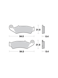 KLOCKI HAMULCOWE SBS 623 LS