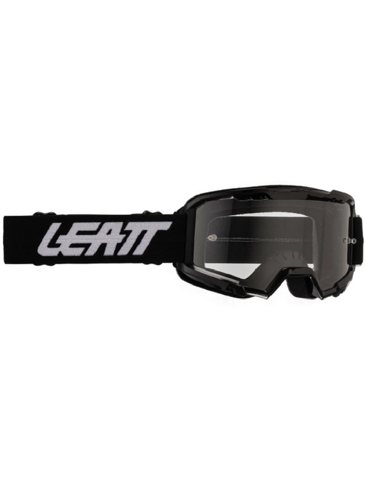 Gogle motocyklowe Leatt Vizion 2.5S z przezroczystą szybą czarme