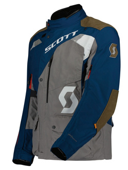 Kurtka motocyklowa tekstylna Scott Dualraid Dryo niebiesko-szara, Wyprzedaż