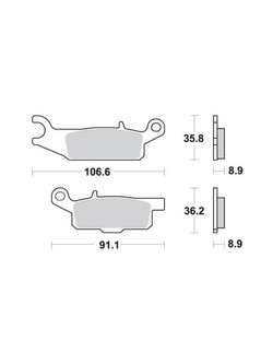 KLOCKI HAMULCOWE SBS 851 SI