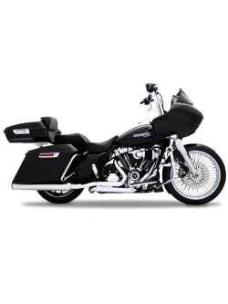 Tłumiki motocyklowe Rinehart Racing 4.5" HP45 XL do wybranych modeli Harley Davidson Touring chromowane/czarne