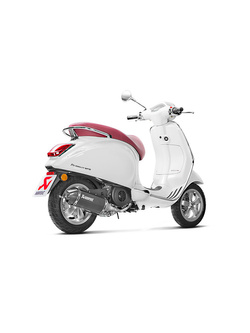 Pełny układ wydechowy Racing Line [Stal nierdzewna + Carbon] Akrapovič do wybranych modeli Piaggio / Vespa