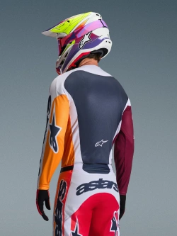 Bluza cross Alpinestars MX Racer Portl czerwono-szara