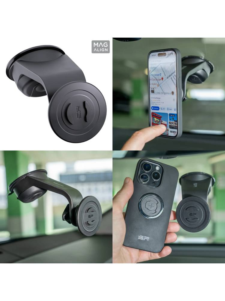 Zestaw do samochodu: etui na telefon iPhone 15 Pro + mocowanie SP Connect