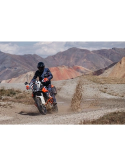 Kurtka motocyklowa tekstylna Klim Badlands Pro niebiesko-czerwona