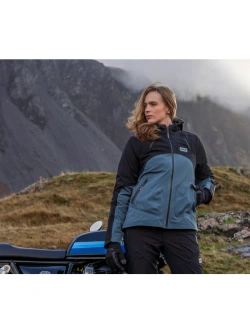 Kurtka przeciwdeszczowa damska Knox Modra czarno-niebieska