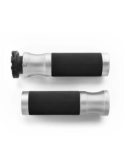 Manetki motocyklowe Rizoma Sport (Ø 22 mm) czarno-srebrne