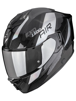Kask integralny Scorpion EXO-1500 CARBON AIR Platted czarno-srebrny