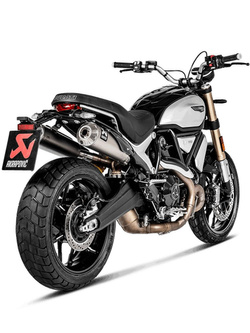 Tłumiki motocyklowe Akrapović do Ducati Scrambler 1100 [18-20] [Slip-On Line, Titanium]
