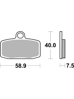 Klocki hamulcowe Brembo SD KTM 350 Freeride (12-17)/ Freeride E (25-) [na przód, kpl. na 1 tarczę]