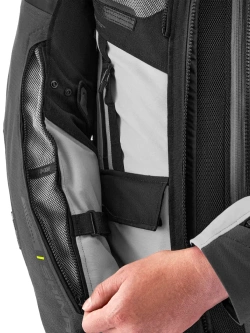 Kurtka motocyklowa tekstylna Shima Tracker szara