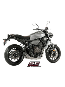 Pełny układ wydechowy 2-1, SC-Project S1 Titanium + Carbon - Yamaha XSR 700 [16-20]