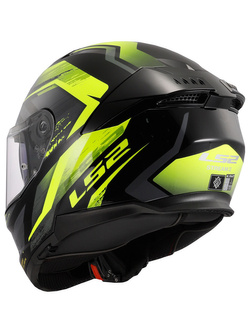 Kask integralny LS2 FF808 Stream II Fury czarno-żółty