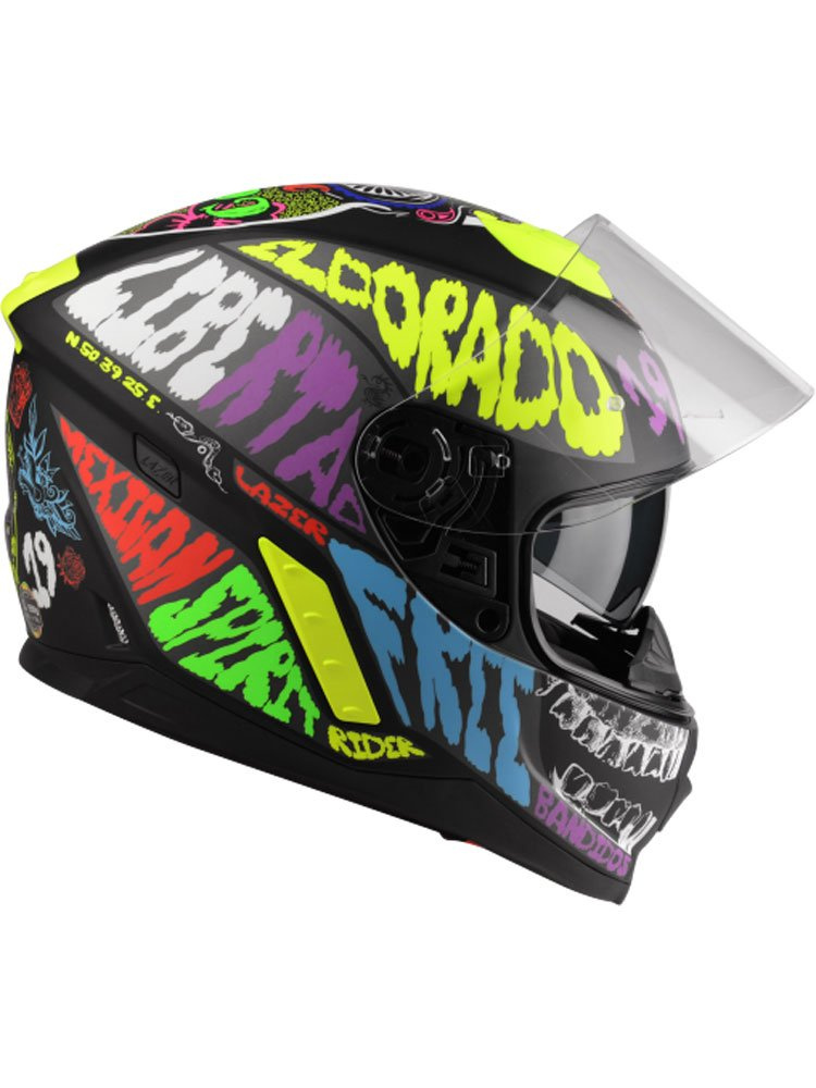 Kask integralny LAZER Rafale Mexicana czarny-multikolor