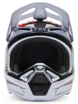 Kask enduro Fox V1 Kairos biało-czarno-czerwony