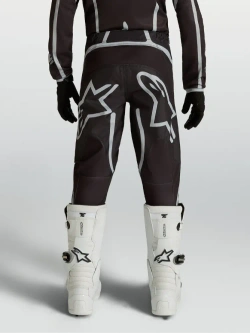 Spodnie cross dziecięce Alpinestars MX Fluid Apex V2 czarno-srebrne