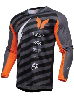 Bluza enduro Thor Launchmode Vented Raid szaro-czarna