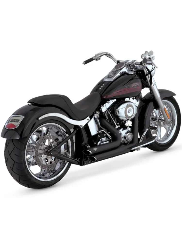 Pełny układ wydechowy Vance & Hines Shortshots Staggered Harley Davidson Softail (18-25) (wybrane modele) czarny matowy