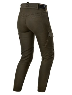 Jeansy motocyklowe damskie Shima Recon zielone